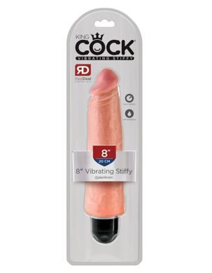 5523-21 PD / Вибромассажер реалистик телесный King Cock 8 Vibrating Stiffy - Flesh