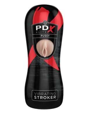 RD521 / Мастурбатор-вагина в тубе с вибрацией PDX ELITE Vibrating Pussy Stroker