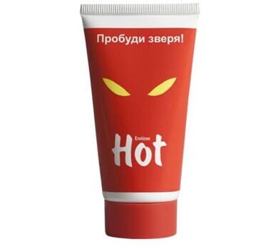 34028 / Гель-смазка возбуждающая HOT пробуди зверя с женьшенем,50МЛ