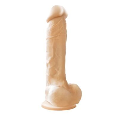 NSN-0405-21 / Фаллоимитатор с мошонкой Colours - Pleasures - 8 Dildo - White