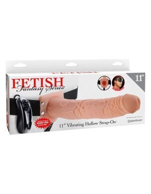 3378-21 PD / Полый страпон на ремне телесный Fetish Fantasy Series 11 Vibrating Hollow Strap-On