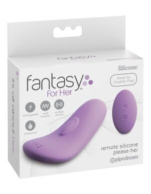 4935-12 PD / Компактный вибростимулятор с пультом ДУ Fantasy For Her Remote Silicone