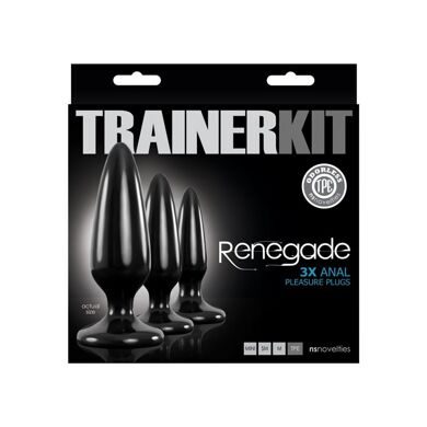 NSN-1105-03 / Набор анальных пробок 3шт Renegade - Pleasure Plug 3pc Trainer Kit