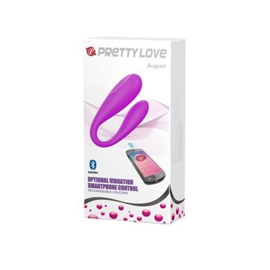 BI-014582HP / Вибромассажер-скобка для пар PrettyLove August