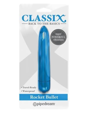 1961-14 PD / Мощный Минивибростимулятор-пуля бирюзовый Classix Rocket Bullet