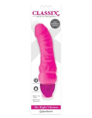 1981-11 PD / Неоново-розовый вибромассажер Classix Mr. Right Vibrator