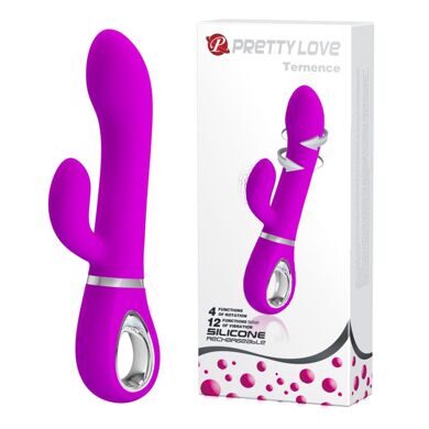 BI-014620 / Вибромассажер с функцией ротации и клиторальным стимулятором Baile PrettyLove Ternence